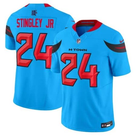 Men's Nike Derek Stingley Jr. Blue Houston Texans #24 Vapor F.U.S.E. Limited Jersey